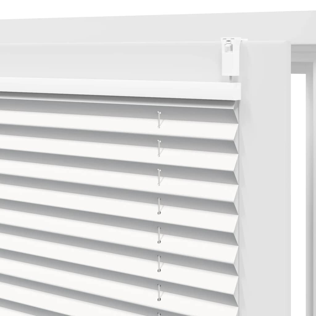 Plissee Faltrollo Rollo Plisseerollo Weiß 50x125cm Klemmfix ohne Bohren Sichtschutz Sonnenschutz Thermorollo Verdunkelung für Fenster Tür Dachfenster Schlafzimmer