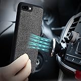 Benks iPhone 8 Plus/7 Plus Protective Case Cover, 1.8mm Thickness Slim Skin with Invisible Metal Plate Build-in, Bumper Work with Magnetic Car Mount (Black for iPhone 7 Plus/8 Plus, 5.5-Inch)
