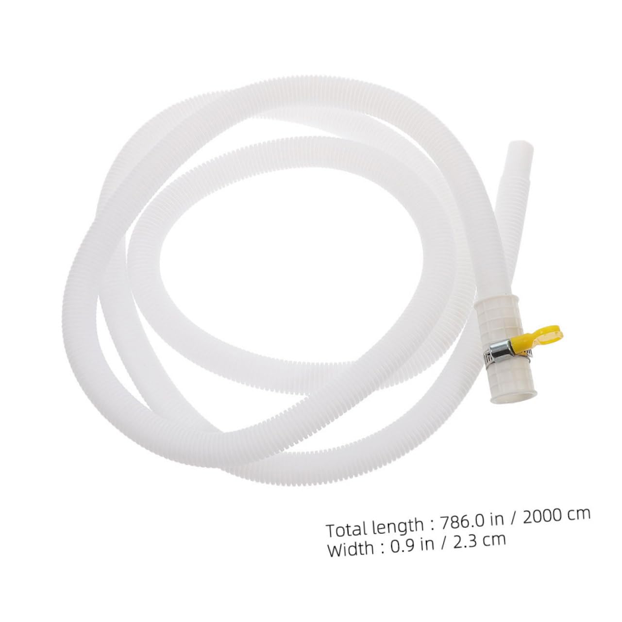 Mobestech Tubo Flessibile Bianco Condizionatore per Scarico Condensa Materiale Pe con Fascette Resistente ai Raggi Solari, Tubo Allungabile per Condizionatore Portatile