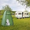 Pop-Up Duschzelt Outdoor - Tragbare Toilettenkabine 120x120x190cm, Wasserdicht & Schnell Aufgebaut Für Camping & Strand