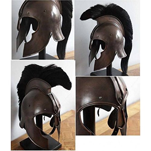 NauticalMart Medieval Greek Corinthian Troy Helmet with Black Plume