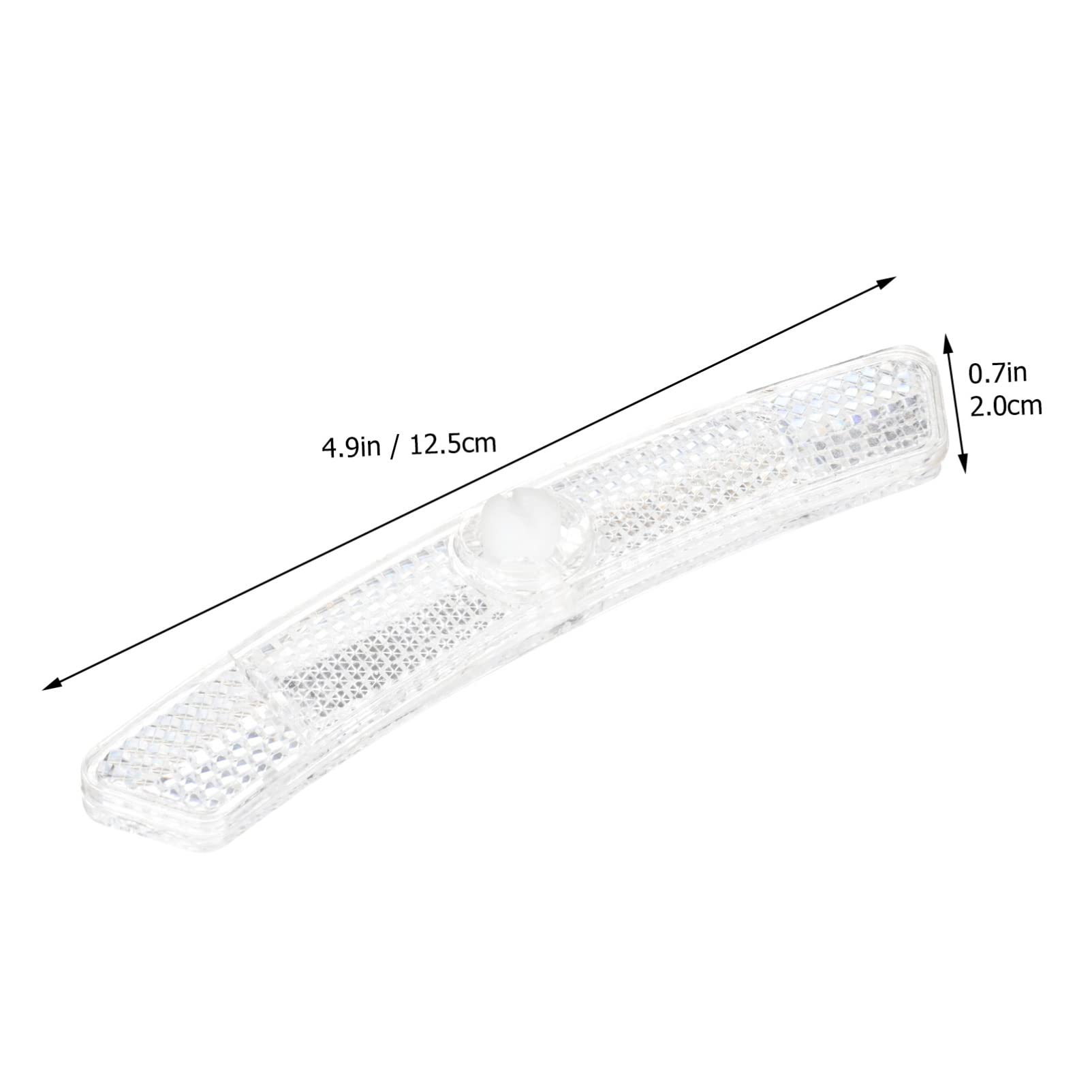 Lot De 20 Réflecteurs De Roue De Vélo - Plastique Blanc/Rouge, Faciles à Installer, Sécurité Nocturne - Accessoire Cyclisme