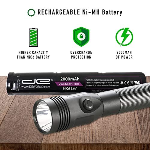 Digital Energy DE 75175 Replacement Battery for Streamlight Stinger Flashlights - 2000Mah 3.6V Nicad Battery - Thumbnail 3