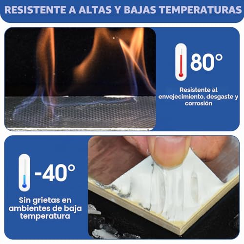 Miniatura 6 de Vzxzxe Cinta Adhesiva Impermeable, Butilo Sellado, Cinta Para Tuberías De Agua, Autoadhesiva Resistente Al Agua, Reparación De Grietas