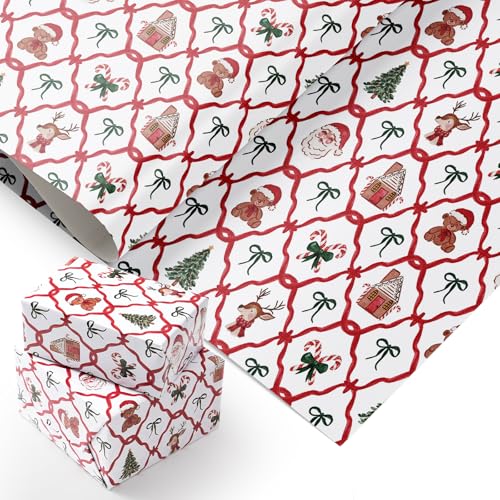 Papier cadeau de Noël PlandRichW pour décorer le pied du sapin familial