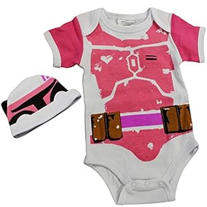 Knitwits-Baby-Fett-Onesie-and-Hat-Bundle-Outfit-Pink Knitwits Baby Fett Onesie and Hat Bundle Outfit Pink (0-3 Months)