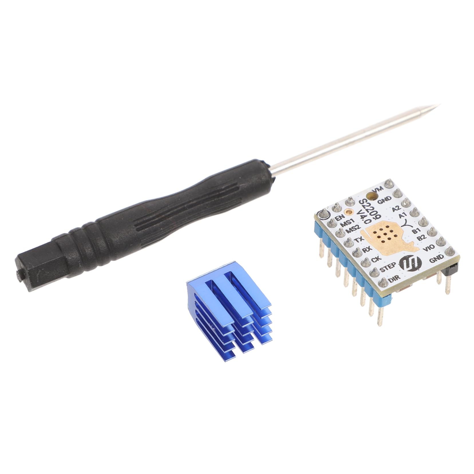 NAMOARLY Stepping Motor Driver for 3D Printer Tmc2209 V4.0 2. Peak Silent Efficient