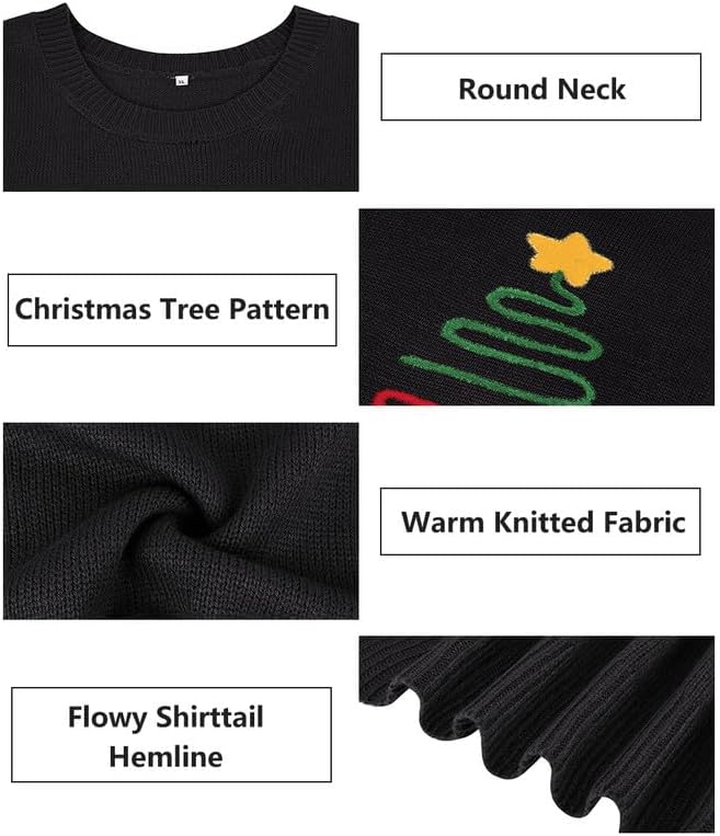 TIYOMI Plus Size Sweaters for Women Sexy Off Shoulder Pullover Crew Neck V Neck Hollow Out Long Sleeve Knitted Tops - Image 5