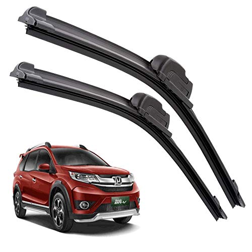 Image of Euro Care Windshield Car Wiper Blades Compatibility With BR-V (Model : 2013-2018) - Set of 2Pc (D-26,P-16)