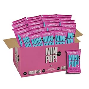 Mini Pop!® Zoet en Zout Mini Popcorn (Doos met 24 stuks à 28g), de lekkerste popcorn snack voor tussendoor, veganistisch…