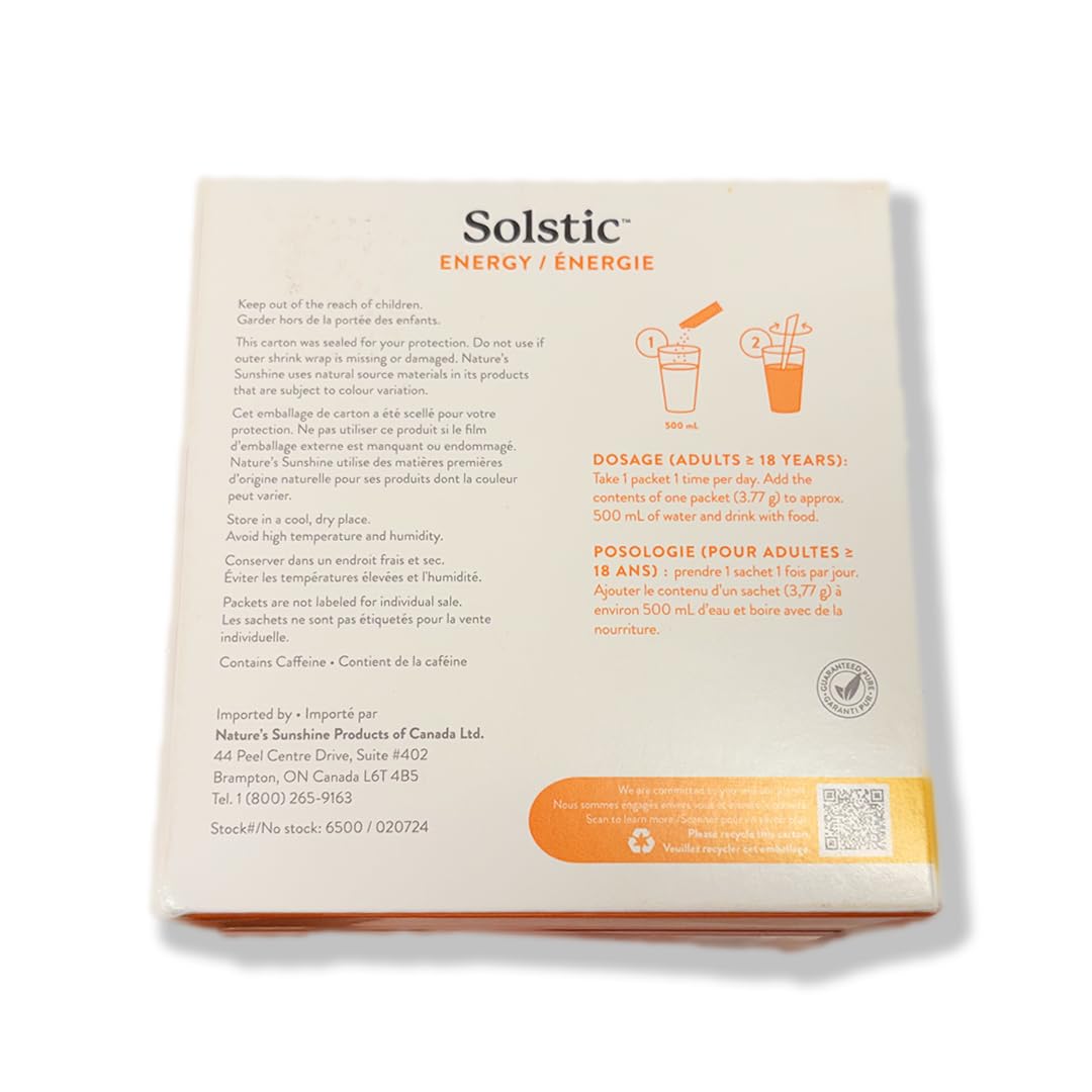 Nature's Sunshine Solstic Energy, 0.14 Ounce each, 30 Count (Pack of 1)