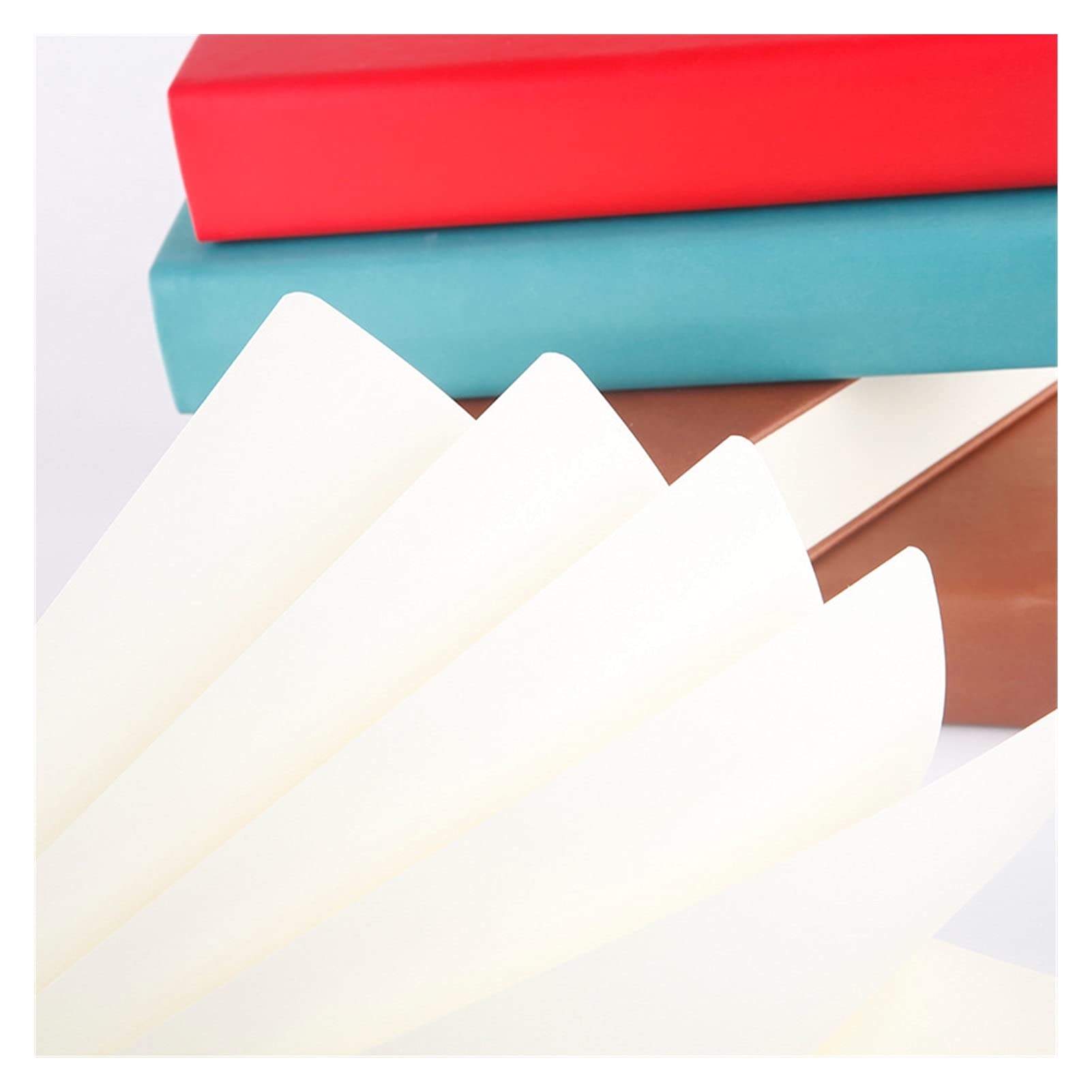 Notebook Superbickbook Super Blank 330 fogli pagine bianche Utilizzare come diario, rivista viaggiante, sketchbook A4, A5, A6 Copertura morbida in pelle (Color : A Red, Size : A4)