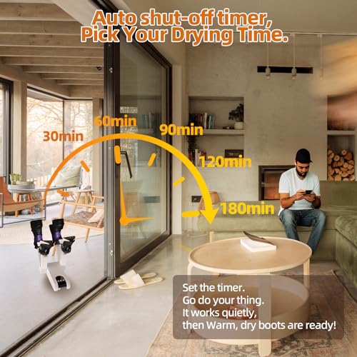 Save 58% on Gyrivav Boot Dryer with 4 Ports & Auto Timer