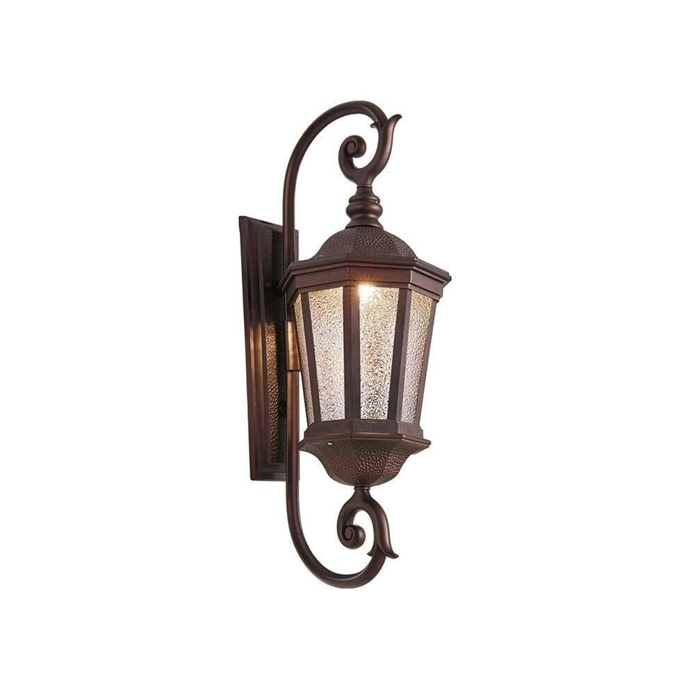 JYBNBBE Retro Outdoor Wall Lantern IP65 Waterproof Sconce Light E27 for Villa Patio Garden,Black-32 * 76cm