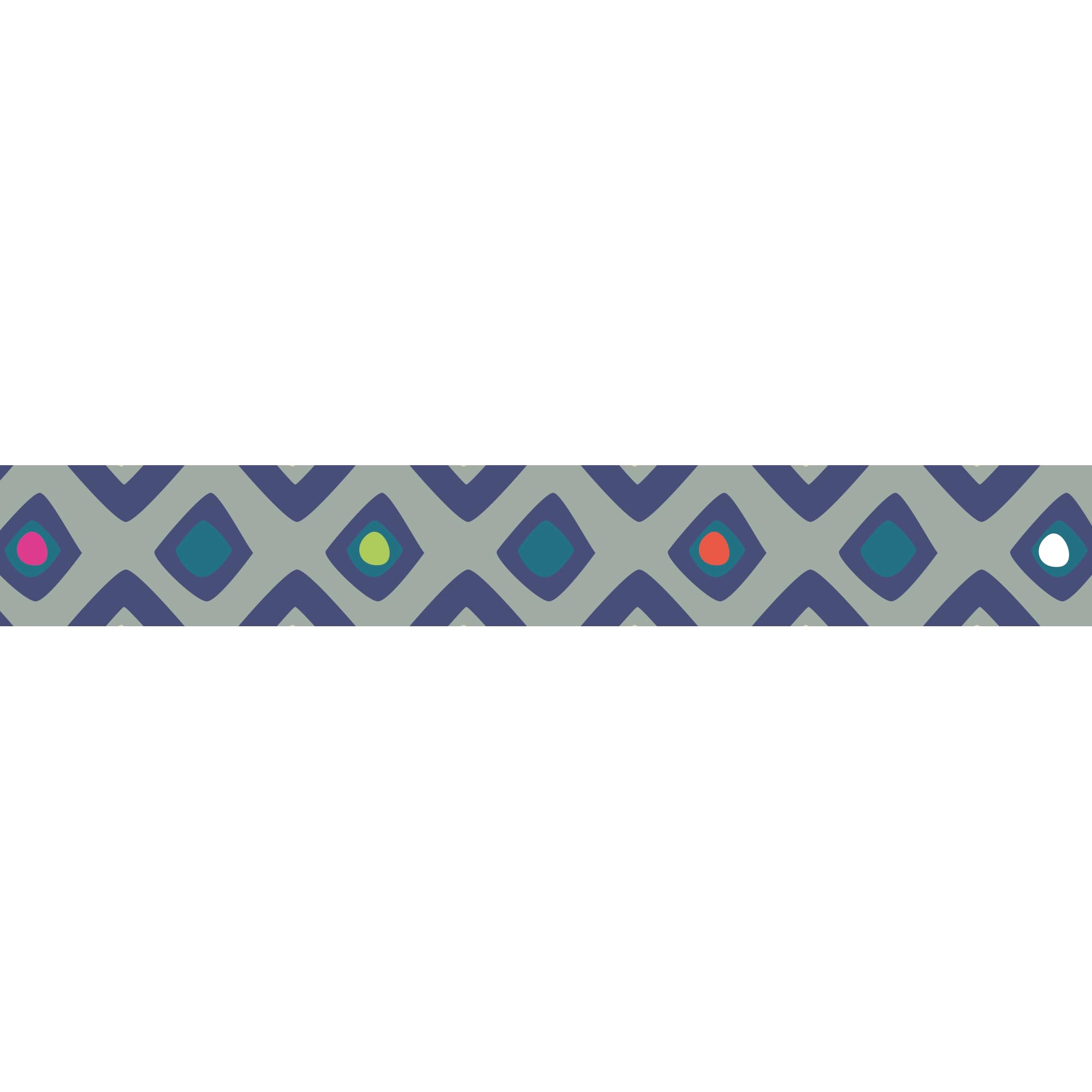 Frise adhésive 5x300cm TRIBAL BLEU