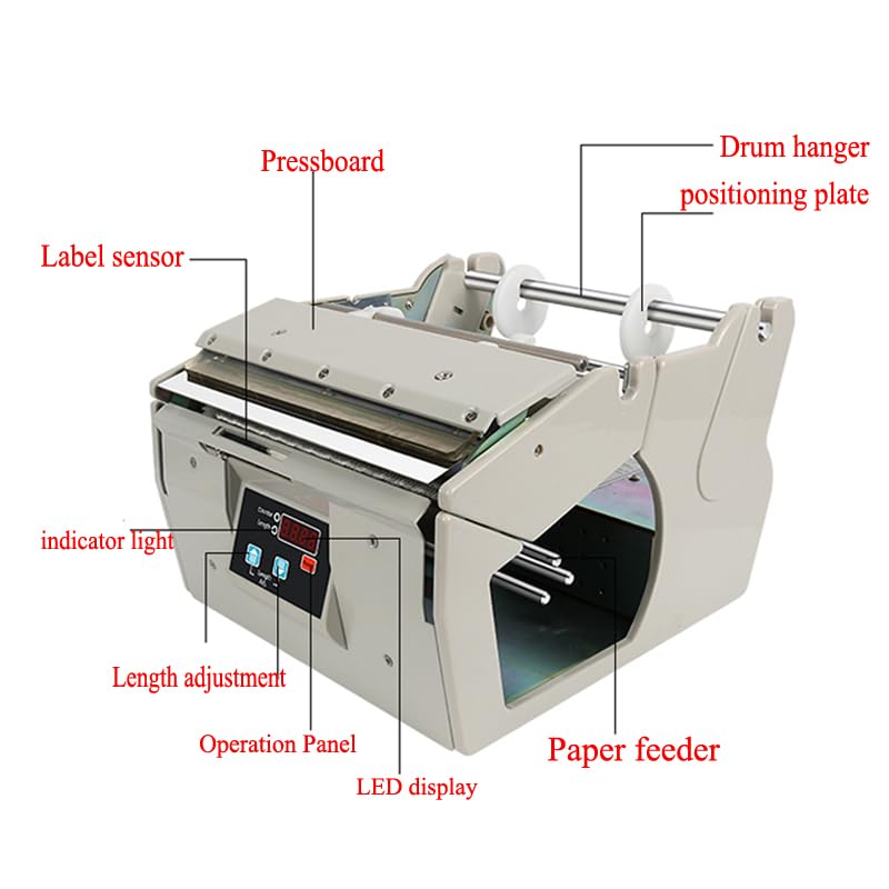 Auto Label Dispenser Device Automatic Sticker Separating Machine X-130 X-180 NEW Digital Control 5-180mm Label Stripping Machine,DIY Tools(X-130)