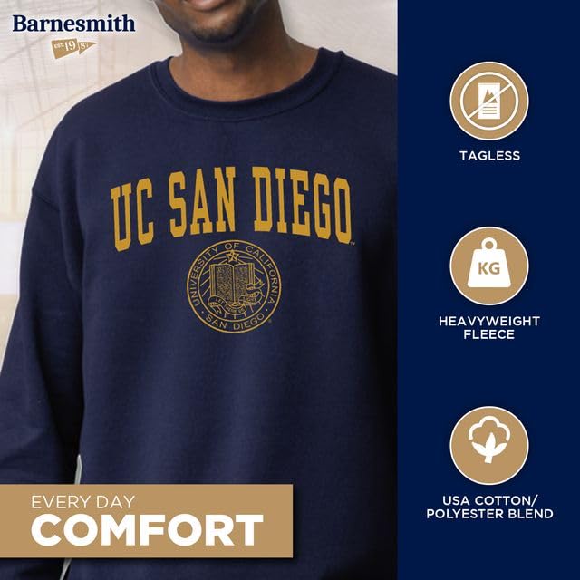 Image of Ivysport Crewneck Sweatshirt for College, Heritage Logo, Color, Adult Unisex