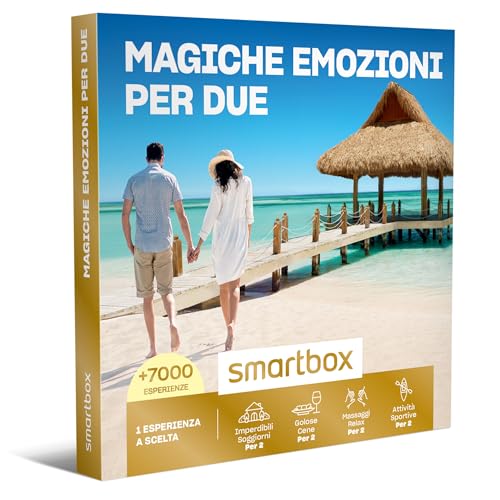 Smartbox - Cofanetto Regalo Magiche Emozione3zioni per Due - Idea Regalo di Coppia - Soggiorno o Cena o Relax o Svago per 2 Persone