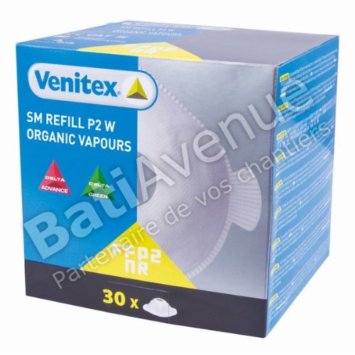 Delta plus - Juego filtro spider refill ffp3 blanco (30u)