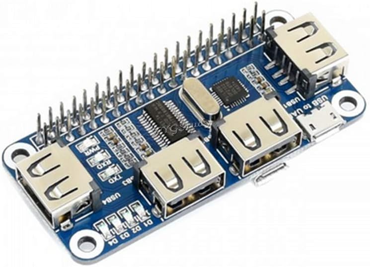 USB to UART Onboard 4 Port USB HUB HAT for Raspberry Pi Zero/Zero W WH@XYGStudy