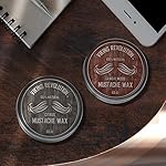 Viking Revolution Mustache Wax 2 Pack - Beard & Moustache Wax for Men - Strong Hold Helps Train Tame & Style (Citrus & Sandalwood, 2 pack) - Image 3