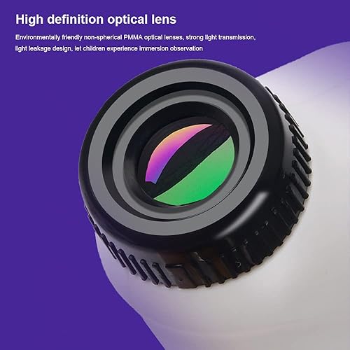 Miniatura 4 de RIIPOO Microscopio de bolsillo para niños, mini microscopio portátil de mano, microscopio para niños con luz LED 60X-120X, regalo de fiesta de