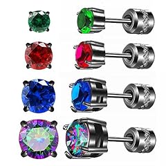 Green/Red/Blue/Rainbow CZ 3-6mm