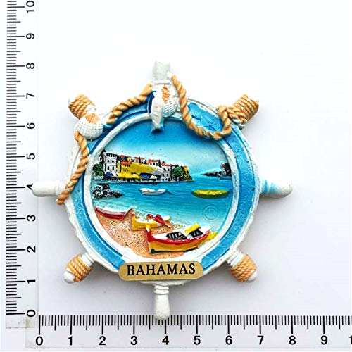 Imán decorativo Bahamas 3D de resina artesanal miniatura 5