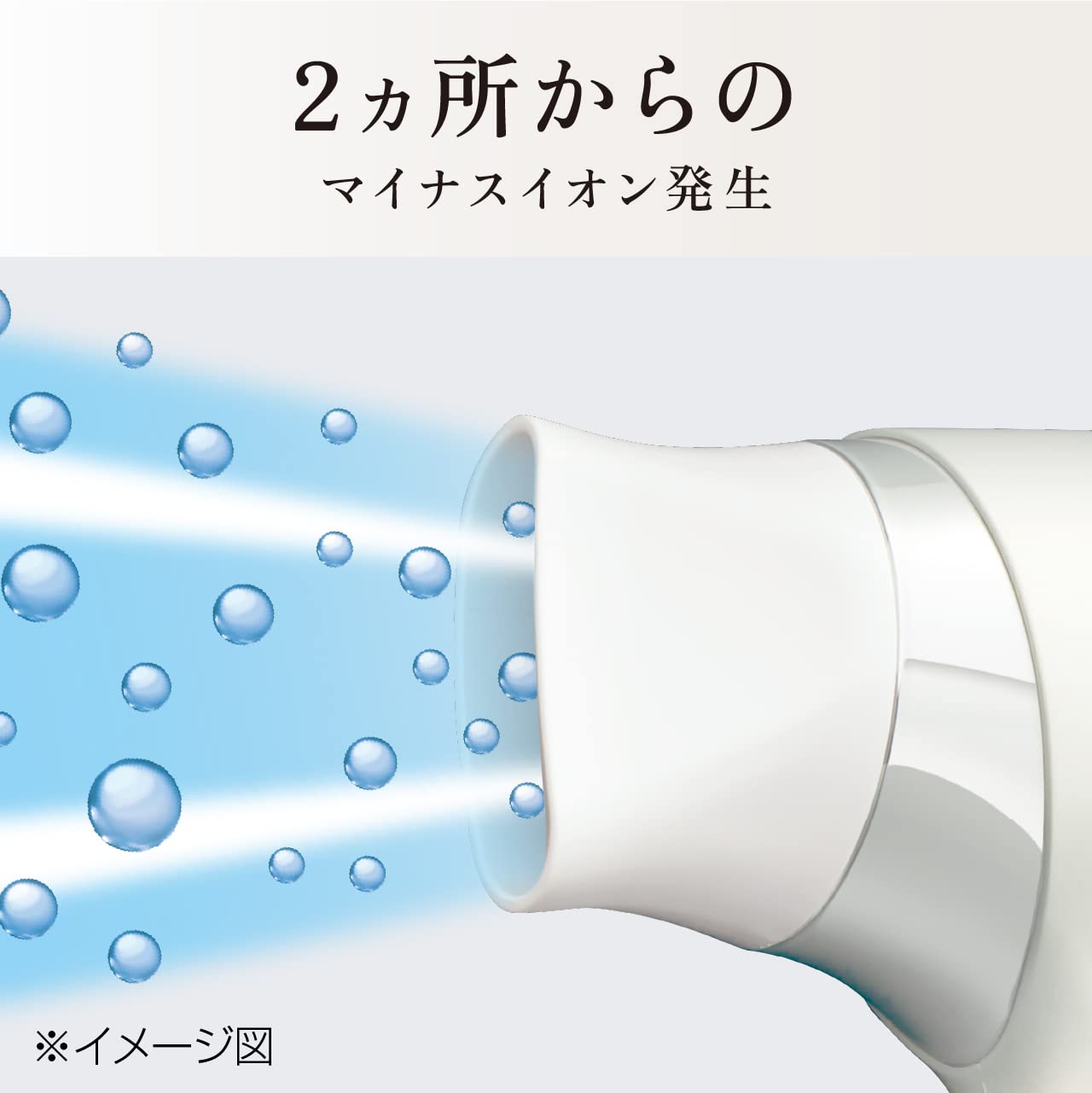 コイズミ 軽ジョーブ マイナスイオンドライヤー KHD-9740/Wサムネイル5