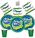 Offer Shop Kindergeburtstags-Geschirr, Party-Set, Alligator-Partyzubehör, Pappteller, Becher, Servietten, Tischdecke, für 8 Gäste