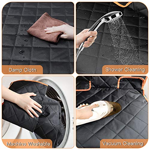 Yicostar Dog Car Seat Cover Waterproof Non-Slip Bench Dog Seat Cover for Back Seat Heavy Duty Pet Seat Cover Protector Armrest Compatible for Cars Trucks and SUVs - Thumbnail 6