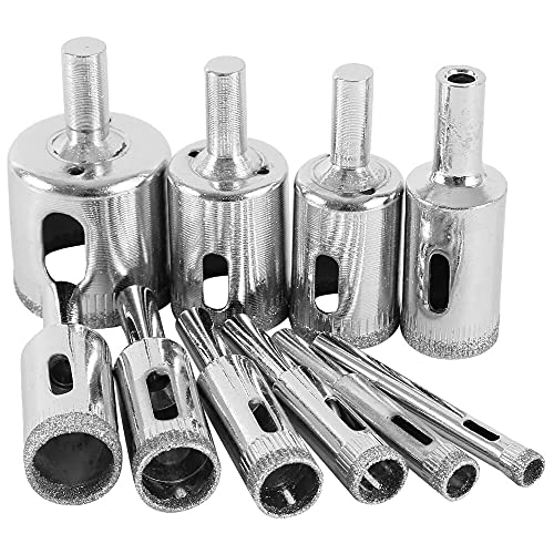 Brocas de diamante para vidrio y cerámica 10 piezas miniatura 1