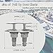 Pull Up Boat Cleats Retractable Boat Claet 316 Stainless Steel Hidden Flush Mount Cleat 5 Inch Pop Up Boat Cleats,Popup Cleat Yacht Marine Boat Dock Cleats Accessory