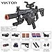 SOFITEN Toy Gun Automatic Sniper Rifle with Tactical Vest Kit, Scope Toy Foam Blaster Dart Toys with 120 Darts IR and Flashlight Shooting Outdoor Activity Game Birthday Xmas Gift for Kids Age 8+