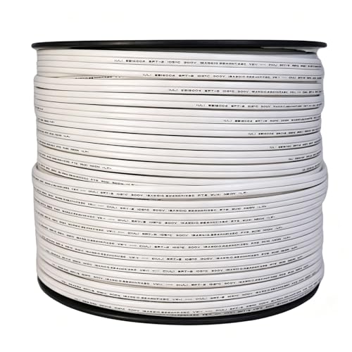 GFQHF 500FT White SPT-2 Zip Cord Wire 18/2 Extension Electrical Cable, UL Listed 18 Gauge Wire, Work with SPT-2 Vampire Plug by GFQHF - Image 3