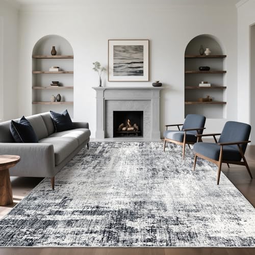 Ruicharm Washable 10x14 Area Rug: Modern Large Rugs for Living