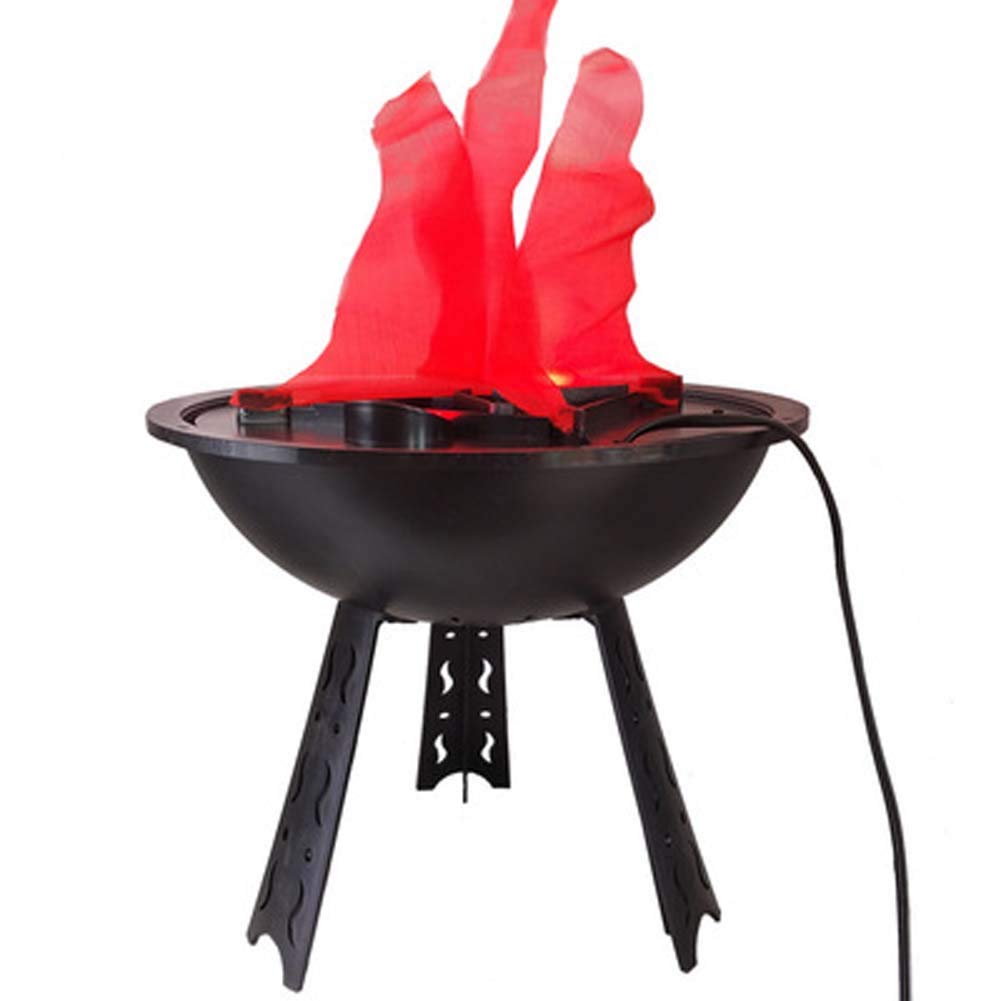 Charik Flame Llight Lamp,Morwind LED Flame Fire Light Effect Simulated Nature Brazier Lamp,Artificial Flame Fire,Fire Flame Effect (Black),B [Energy Class A]