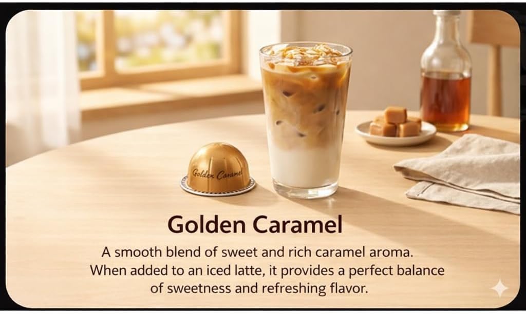 Barista Creation RICH CHOCOLATE,SWEET VANILLA, GOLDEN CARAMEL, ROASTED HAZELNUT Coffee - 40 Capsule Pack