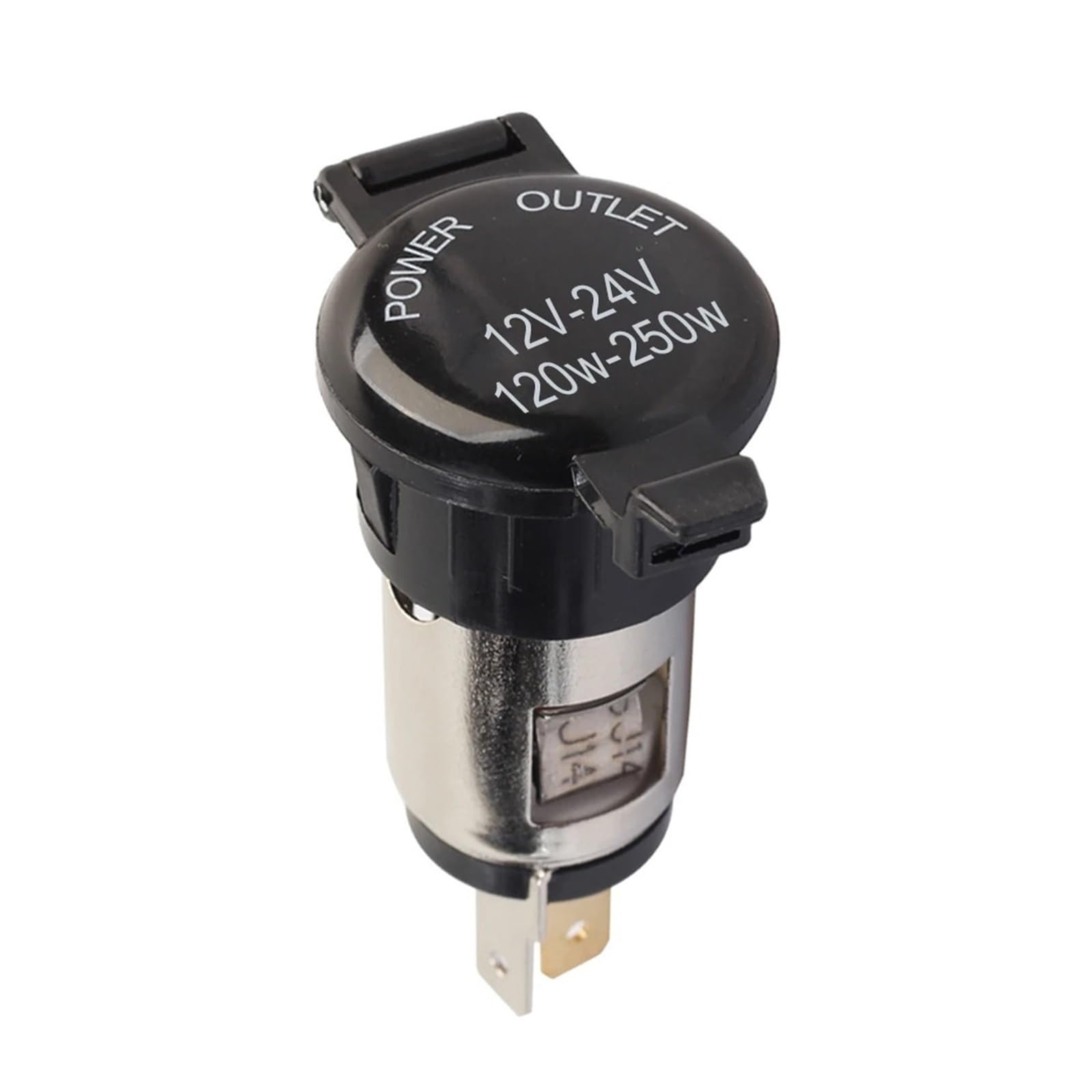 Presa accendisigari impermeabile da 12 V/24 V, presa femmina con copertura antipolvere per auto, camion, barca, moto, marina