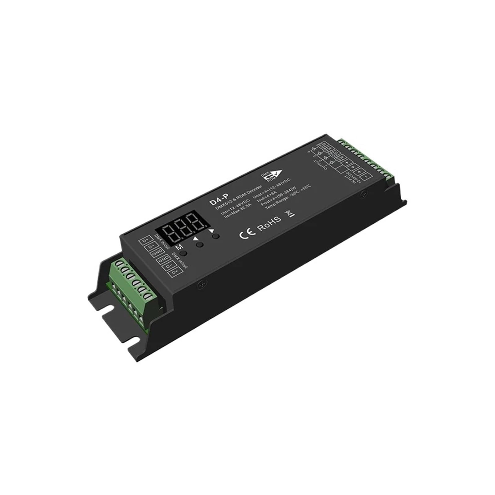 Décodeur DMX512 & RDM 4 canaux tension constante 12V-48V D4-P - 2