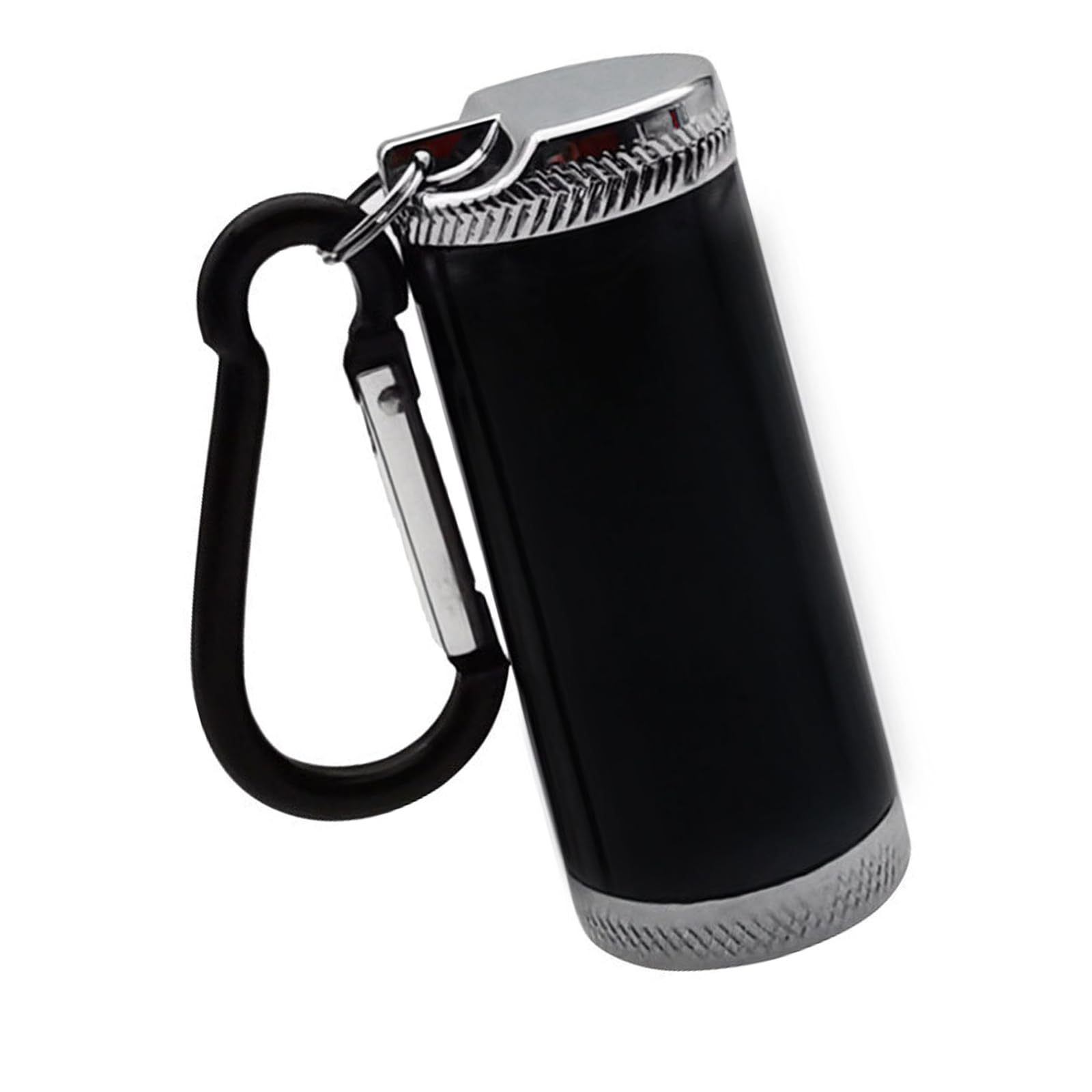 Beimus Aluminum Alloy Sealed Ashtray Portable Small Pocket Size Small Item Container Stops Ashing Scatter for Indoor and Outdoor Portable Ashtray