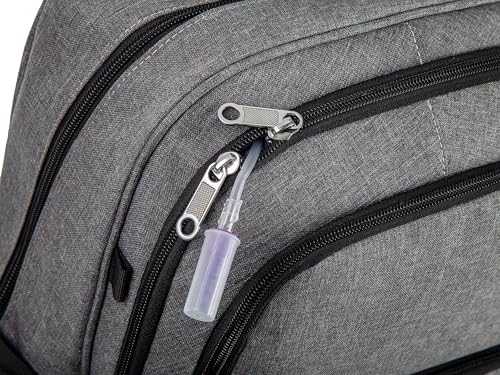 Feeding Tube Backpack for G J GJ Tube G tube Accessories Supplies Backpack for Enteral Feeding Pump Bags Fits 500ml to 1200ml for Adults (Grey2) - Thumbnail 6