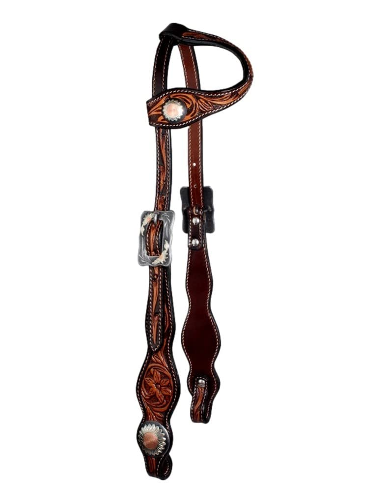 Professional's Choice Jasmine Single Ear Headstall w/Sunflower Conchos