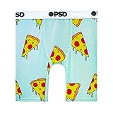 Men's Brief Underwear Bottom (Turquoise/Pizza Drip, L)