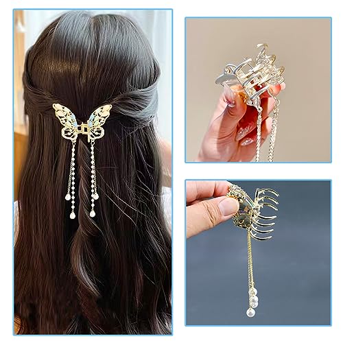 3 piezas de pinzas mariposa para cabello miniatura 3