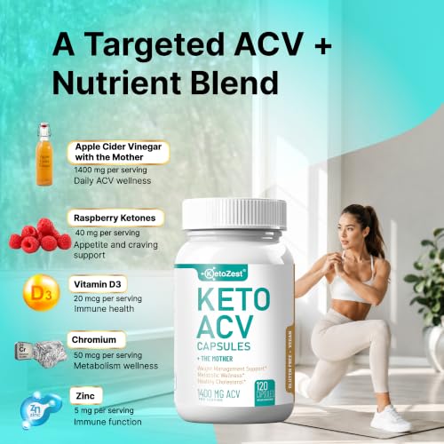 KetoZest Apple Cider Vinegar Capsules