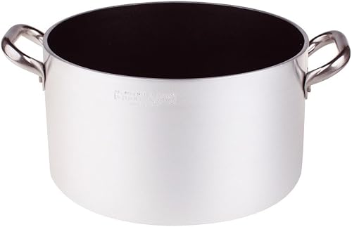 Agnelli Casserole Anti-adhésive de qualité pour 5 mm d'épaisseur avec Deux poignées en Acier Inoxydable, diamètre 280 mm Cod. alsa2104s28 - 1