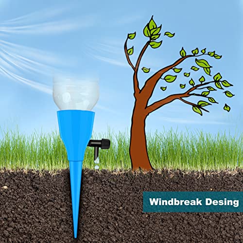 Ozmi Plant Self Watering Spikes Devices, 12 Pack Automatic Irrigation Equipment Plant Waterer With Slow Release Control Valve, Adjustable Water Volume Drip System For Home And Vacation Plant Watering #TOP6