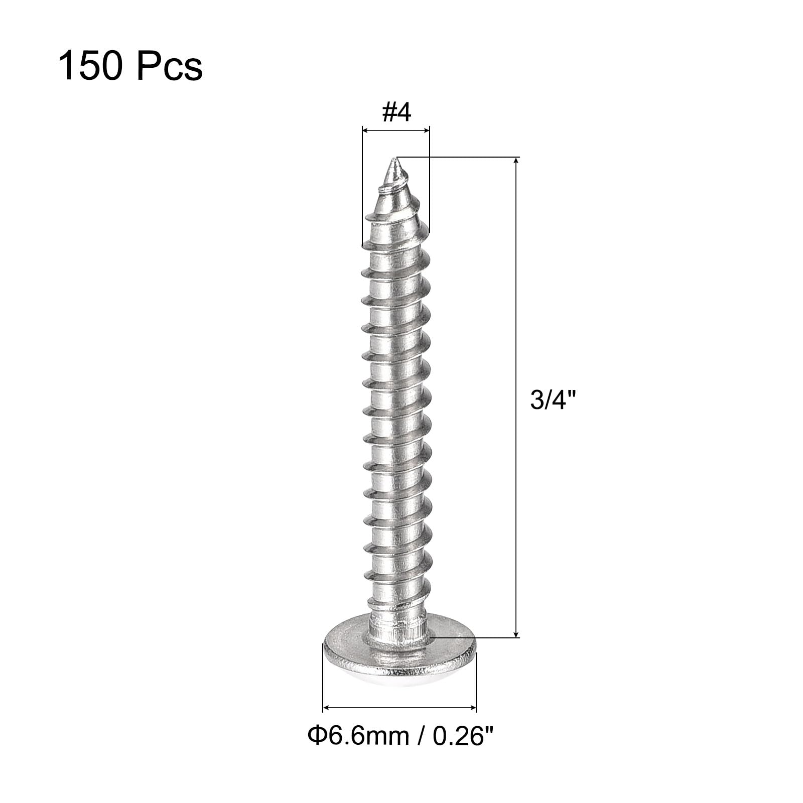 Viti Per Lamiera Testa Ovale Phillips In Acciaio Inox #14 X 2 Pollici | Confezione Da 25 | Marca Star