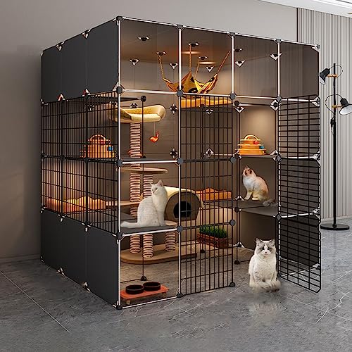 Cage portable pour cobayes pliable en fil de fer résistant